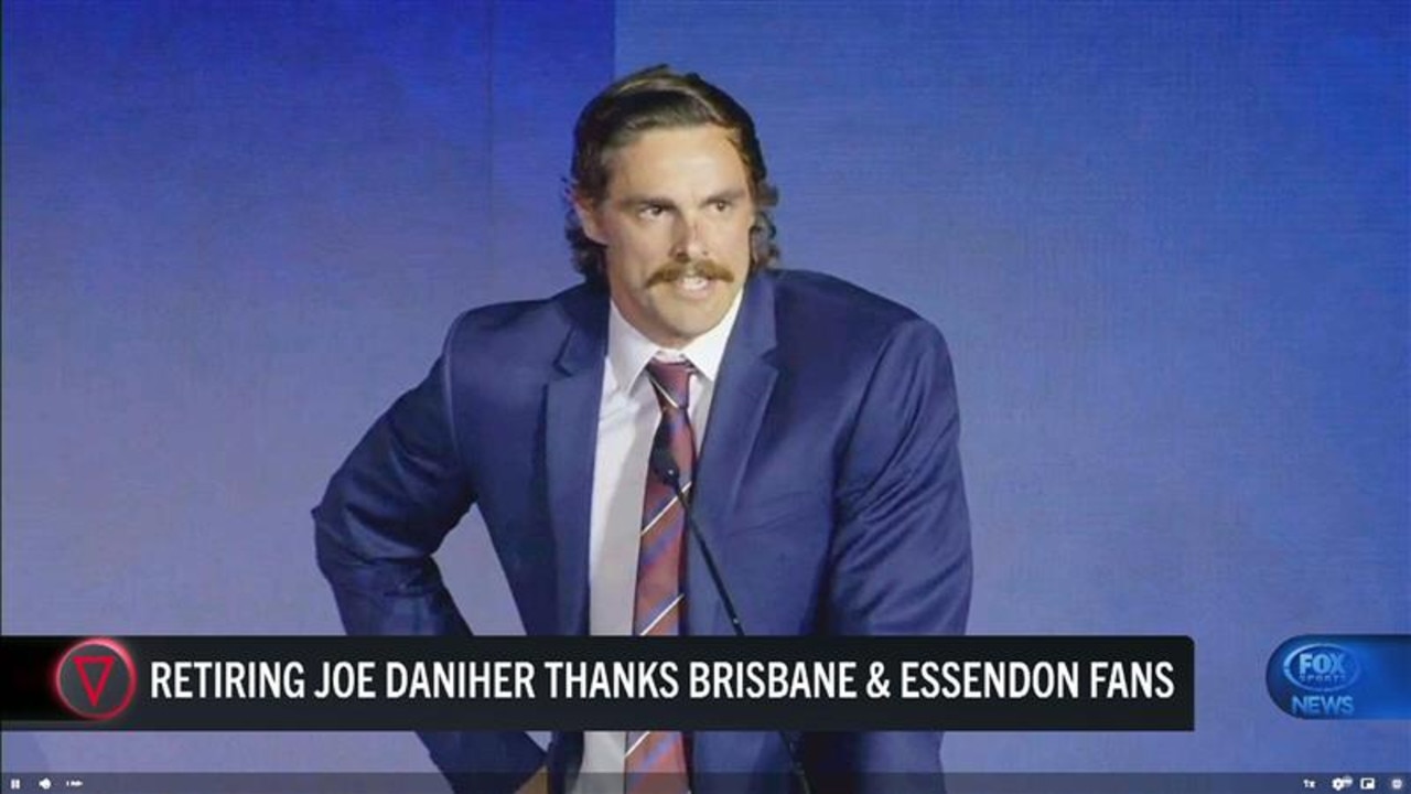 Joe daniher at the Lions best and fairest