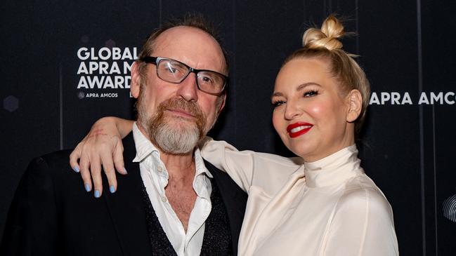 Colin Hay and Sia Furler at the Global APRA Music Awards in Los Angeles last week. Picture: Nick Demarais