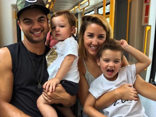 Guy Sebastian and wife Jules with their sons Hudson and Archer. Picture: Instagram