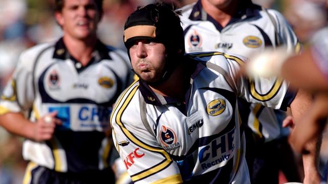 Dr Whiting in action during his playing days with North Queensland Cowboys against the Melbourne Storm. PHOTO: Evan Morgan.