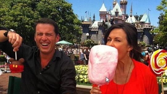 Karl Stefanovic and Lisa Wilkinson during happy times on Today. Picture: Instagram