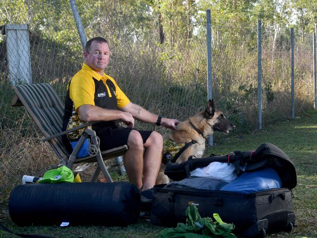 Townsville RSL Veteran Homlessness Sleepout at the Thuringowa RSL. Picture: Evan Morgan