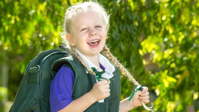 Eleni Griffin is a new prep student starting at Calvary Christian College at Carbrook. Picture: Renae Droop