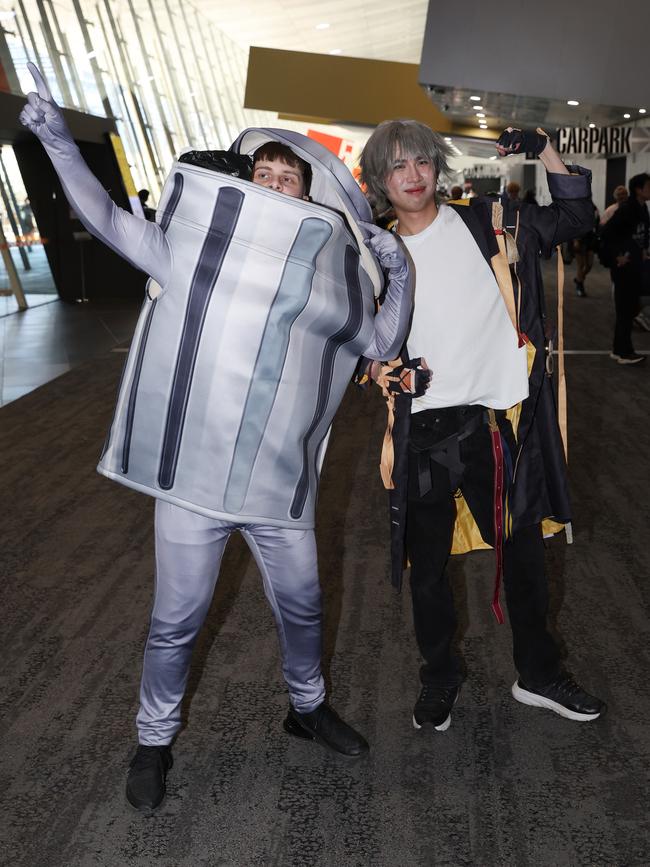 MELBOURNE, AUSTRALIA – AUGUST 25 2024 Nick Mitreski and Danny Nguen attend The Animaga Expo held at the Exhibition Centre in Melbourne. Picture: Brendan Beckett