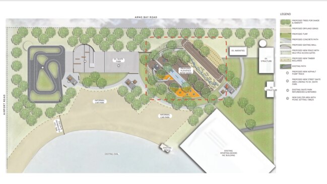 Cleve recreation park concept plan.