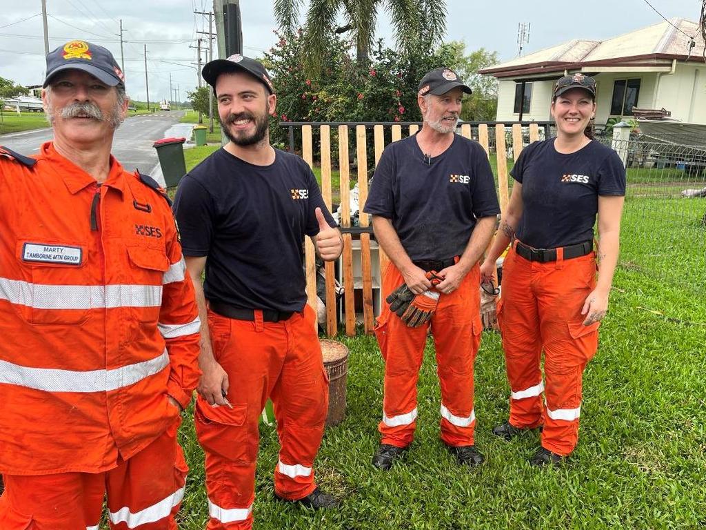 NTES crew helping with floods in Qld.