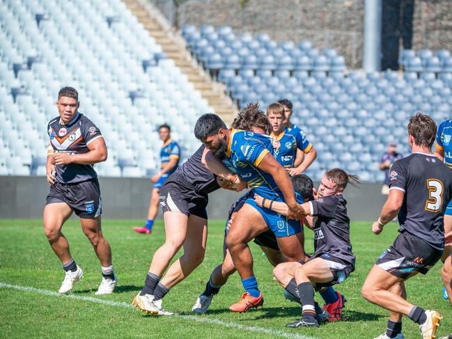 Parramatta on the march against Wests in the SG Ball. Picture: Thomas Lisson