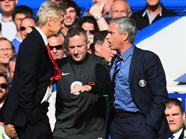 Arsene Wenger and Jose Mourinho are kept apart.