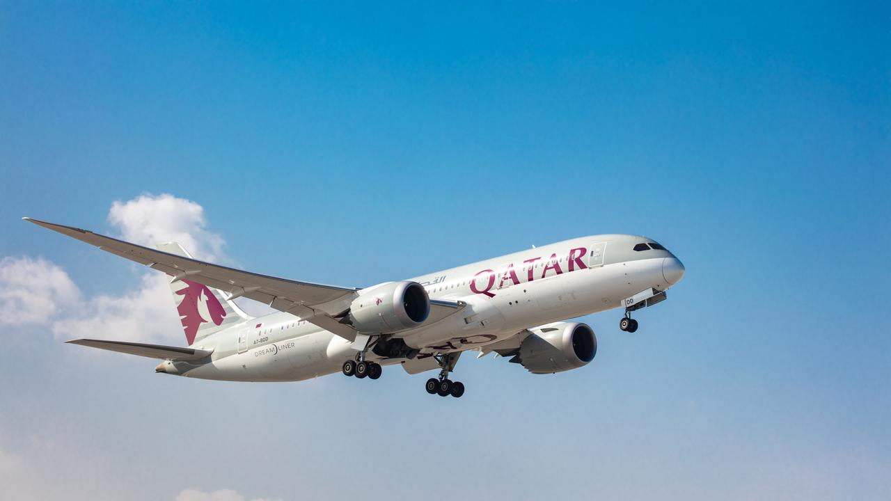 A Qatar Airways plane (not pictured) rapidly descended and came close to crashing into the Persian Gulf after taking off from Doha. Picture: Supplied