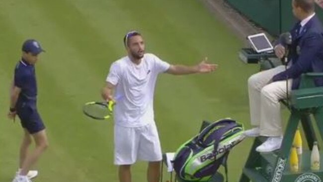 Viktor Troicki’s epic umpire rant at Wimbledon.