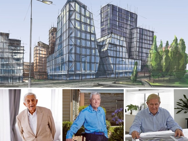 Property developers Harry Triguboff, Max Beck and Bob Ell