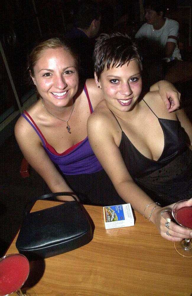Jarina Hasic and Melissa Bergeron at O'Malleys, 2000.