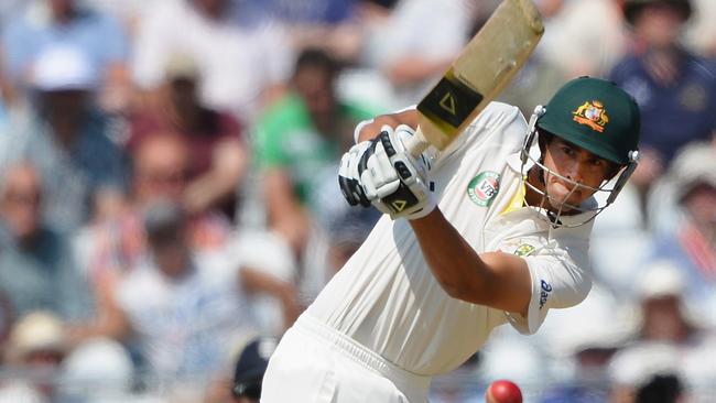 Ashton Agar batting for Australia. Picture: Getty Images