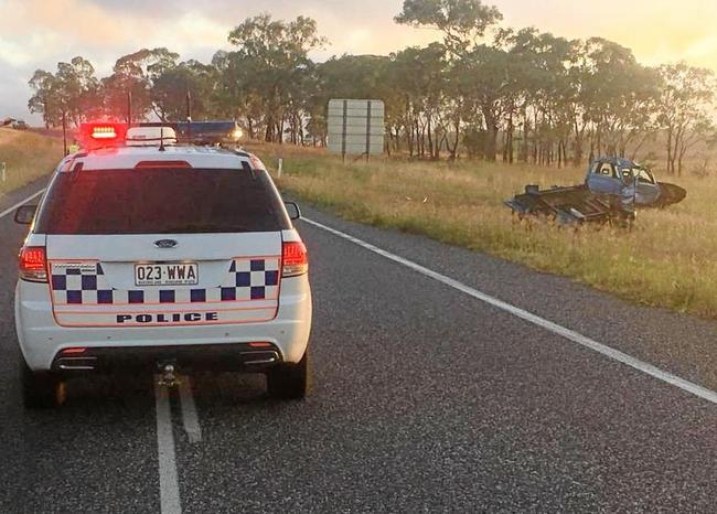 Police are investigating a single-vehicle crash in which Pittsworth man Clint Briskey, 24, died on the Gore Highway near Broxburn on Sunday morning.