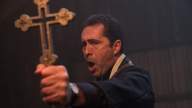 Actor Demian Bichir as Father Burke in The Nun.