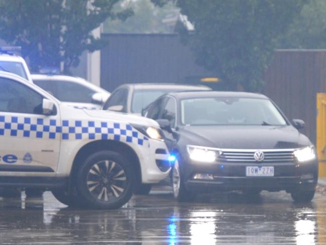 Police attend Brook Hotel in Point Cook after a child was found locked in a parked car. MUST CREDIT : Point Cook TV