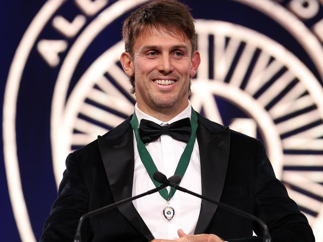 Marsh won the Allan Border Medal at the start of 2024. Picture: Jonathan DiMaggio/Getty Images for Cricket Australia