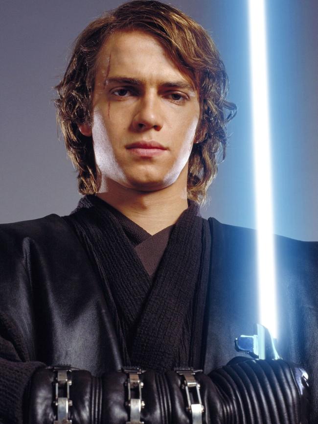 Actor Hayden Christensen as Anakin Skywalker.