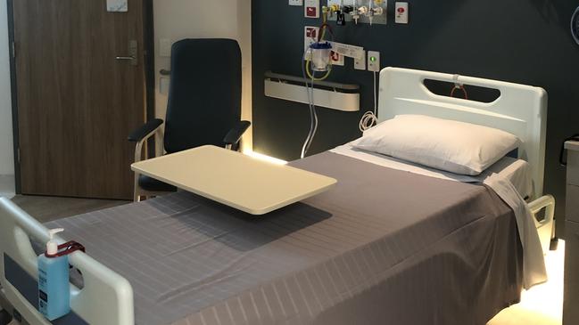 One of the new beds at the Lyell McEwin Hospital. Picture: Shashi Baltutis