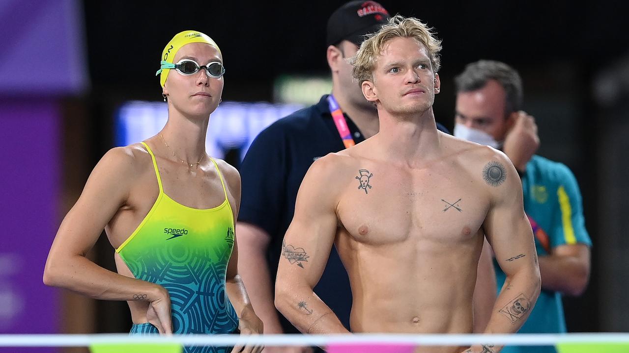 Cody Simpson and Emma McKeon. Photo by Quinn Rooney/Getty Images.