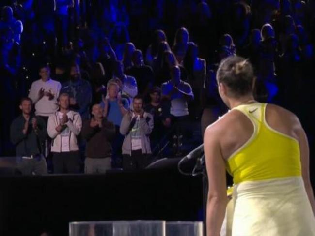 Sabalenka's hilarious post match speech