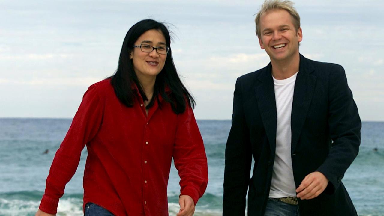 Kylie Kwong with Bill Granger in Bondi. Picture: Sandra Priestley