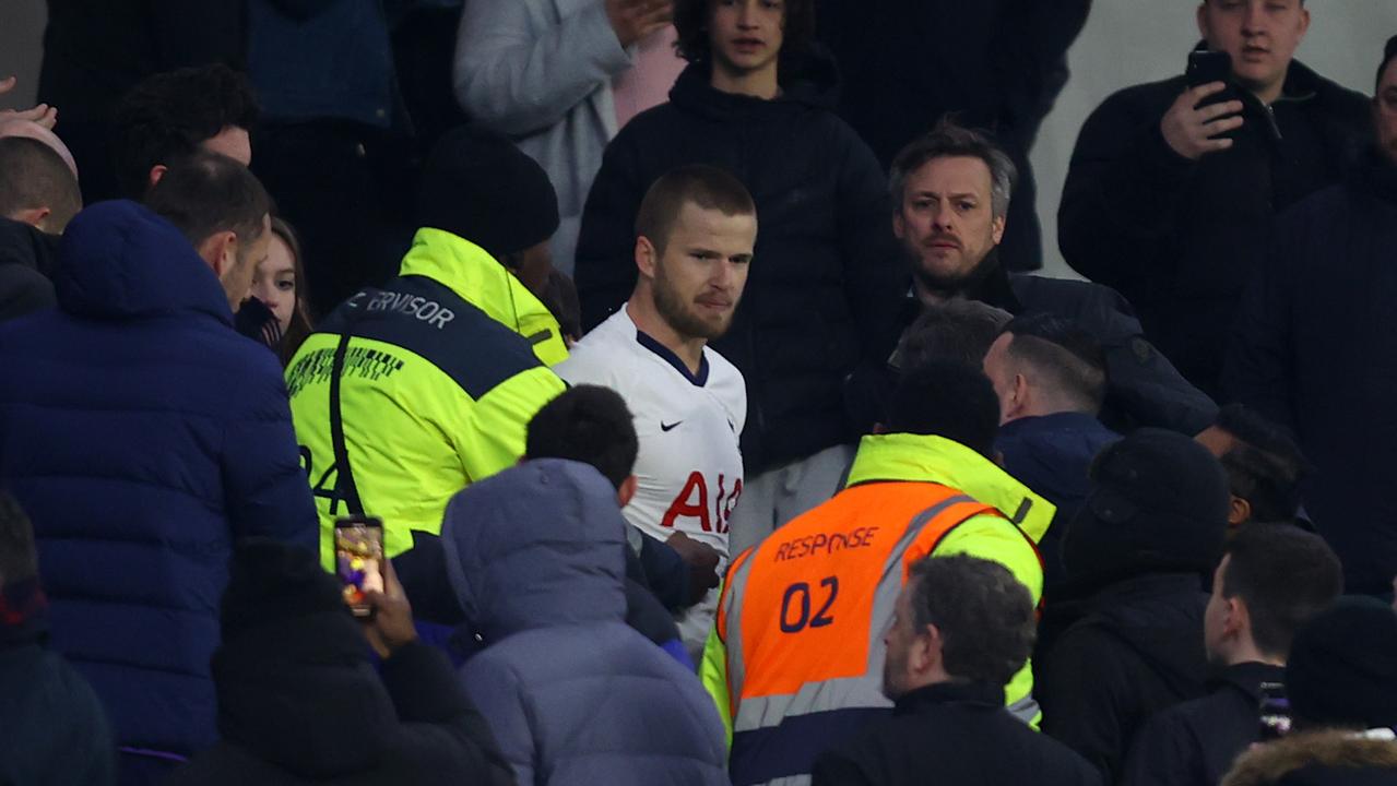 Eric Dier could face a ban after entering the crowd.
