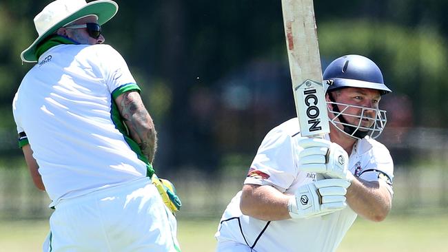 Lindon Dowsett in action for Diggers Rest Bulla. Picture: Hamish Blair