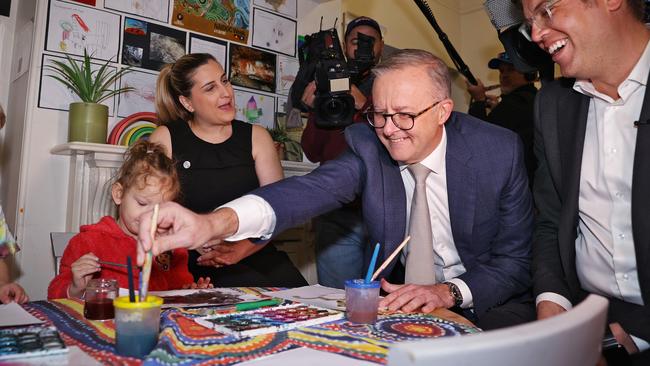 The federal government introduced support for those forking out on childcare fees. Picture: Sam Ruttyn