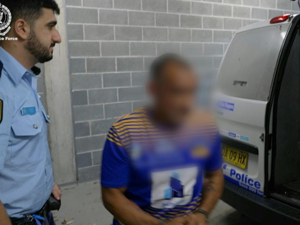 Fotis Frank Antonios is arrested. Picture: NSW Police