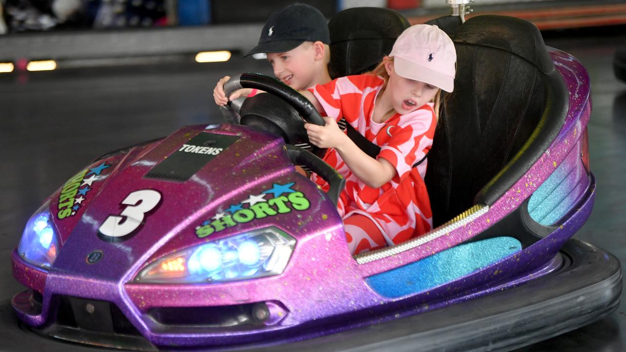 Townsville Show 2023. Jack, 6, and Molly McCabe, 8.  Picture: Evan Morgan