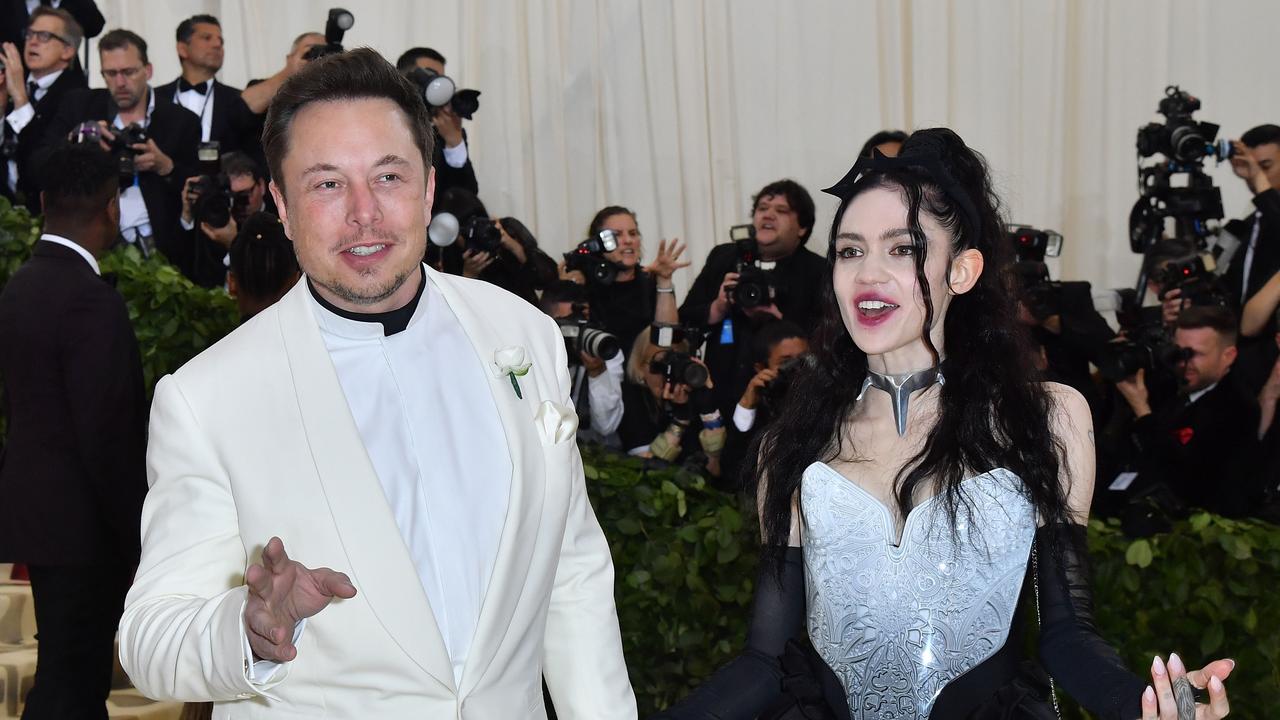 Elon Musk and Grimes stepped out as a couple for the first time on the red carpet of the 2018 Met Gala. Picture: Angela Weiss/AFP