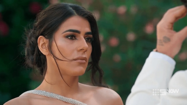 Carina dumps Paul. Picture: MAFS/Nine Network