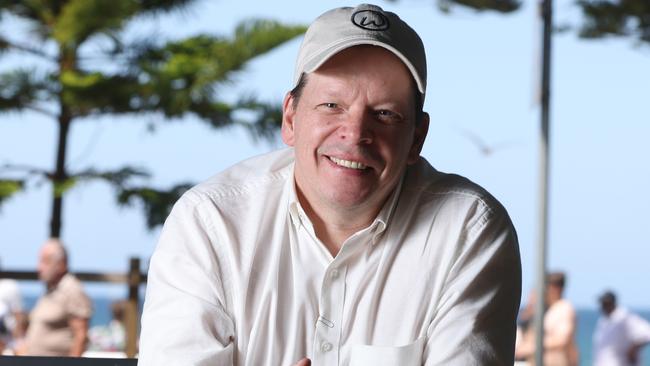 Chef Paul Wahlberg, brother of Mark Wahlberg, pictured at the site of the upcoming Wahlburgers franchise that will open in Manly. Picture: Damian Shaw