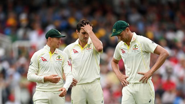 Australia’s fast bowlers have struggled to have an impact on day two. Picture: Getty