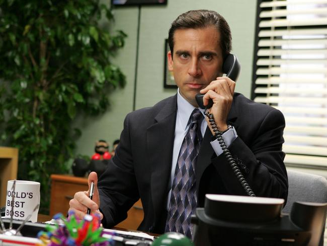 Steve Carell in the American version of The Office. Picture: AP