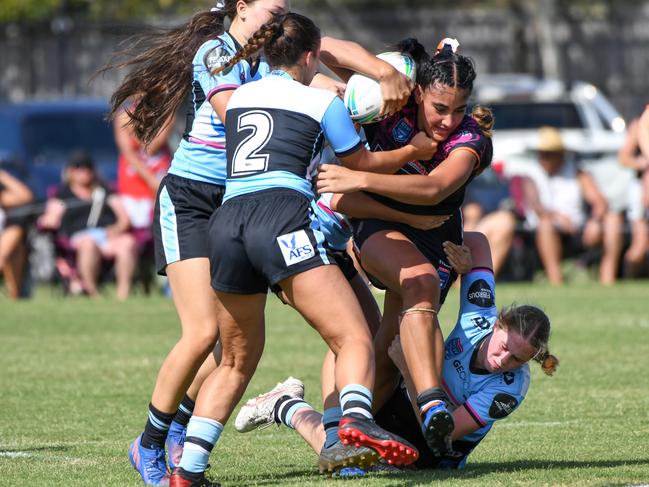 Harmony Crichton of the Wests Tigers Tarsha Gale Cup team. Picture: Rhiannah Gebbie/Shot Of Guac Photography