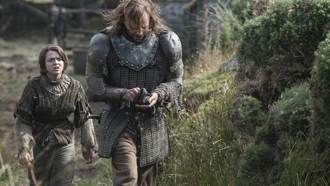 Maisie Williams as Arya Stark would love to kill Sandor 'The Hound' Clegane.