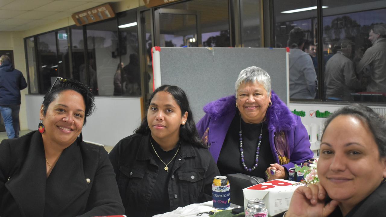 Josephine Munn, Jayla Sefowallace, Clara Munn, and Joanne Moggs at the 2021 Warwick Cowboys Ladies' Day.