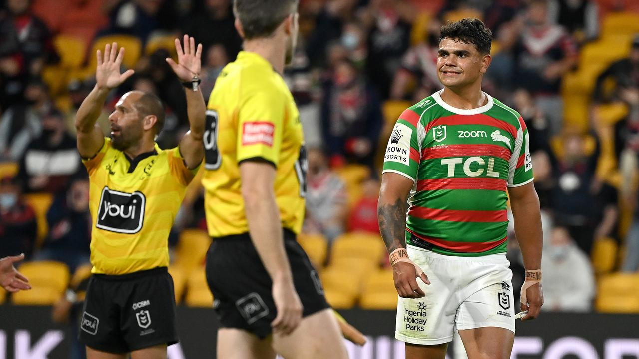 Latrell Mitchell cost Souths big time last year when he was suspended for a high shot on Joey Manu.