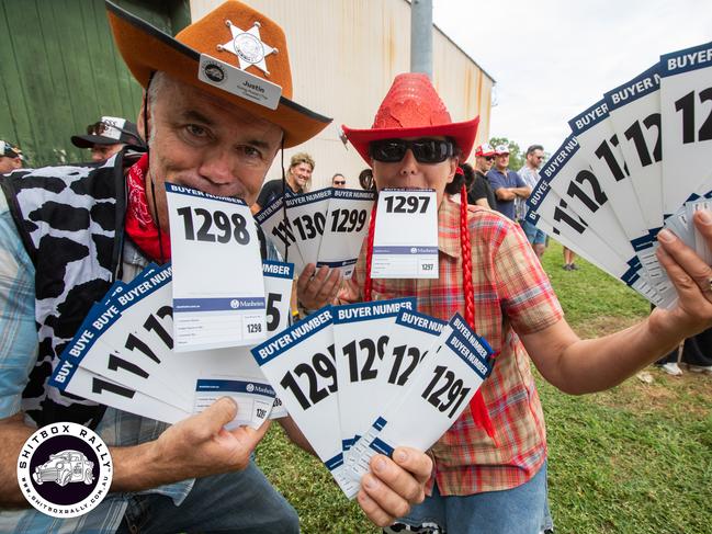 Day 8: Auction — If anyone needs a car, see these people. Photo: BOX RALLIES