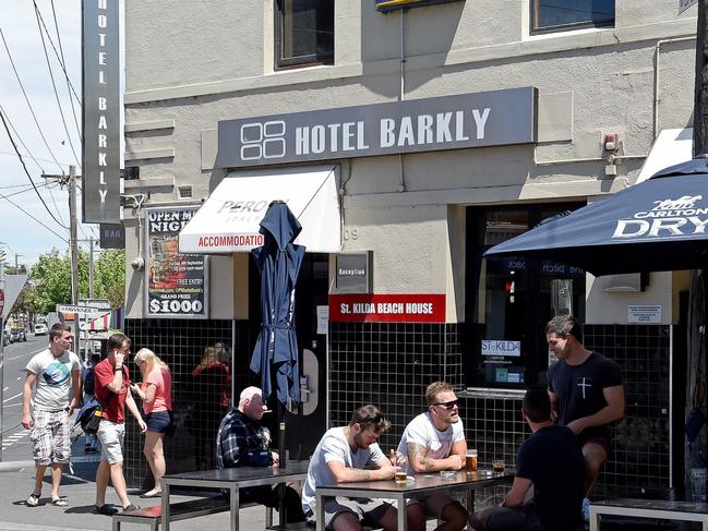 FEATURES: Eat Street, Grey Street, St. Kilda. Hotel Barkly. Picture: Jake Nowakowski