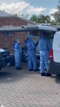 Police at scene of alleged murder in Caboolture South