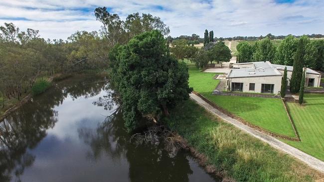 The estate fronting Sunday Creek.