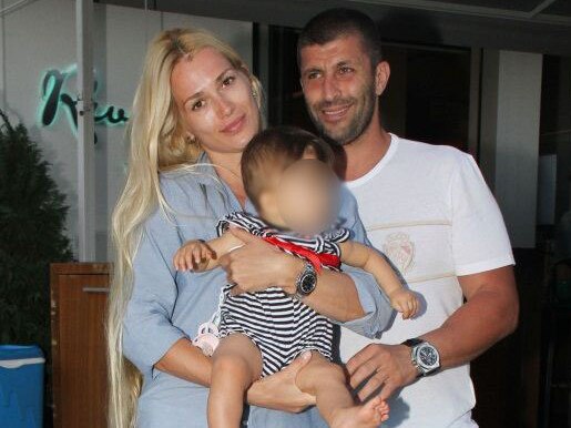 John Macris with his wife Viktoria Karida and their daughter Alexandra in 2013. Picture: Supplied