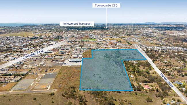 A large parcel of land off Hursley Road in Torrington, which could house up to 50 new homes, has hit the market through Colliers Toowoomba.