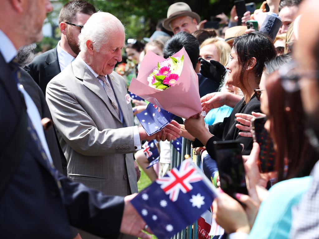 King Charles III and Queen Camilla attend a church service officiated by the Archbishop of Sydney, the Most Reverend Kanishka Raffel. Picture: Rohan Kelly