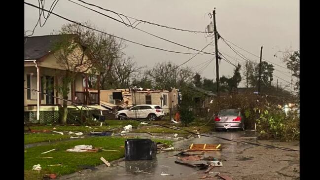 Tornado Leaves Trail of Destruction in New Orleans