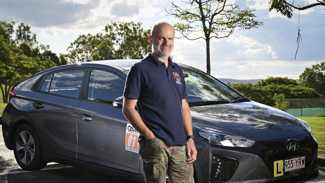 Rob Newman with his Hyundai IONIQ.
