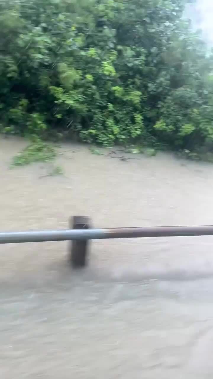 Seymour River flooding north of Ingham